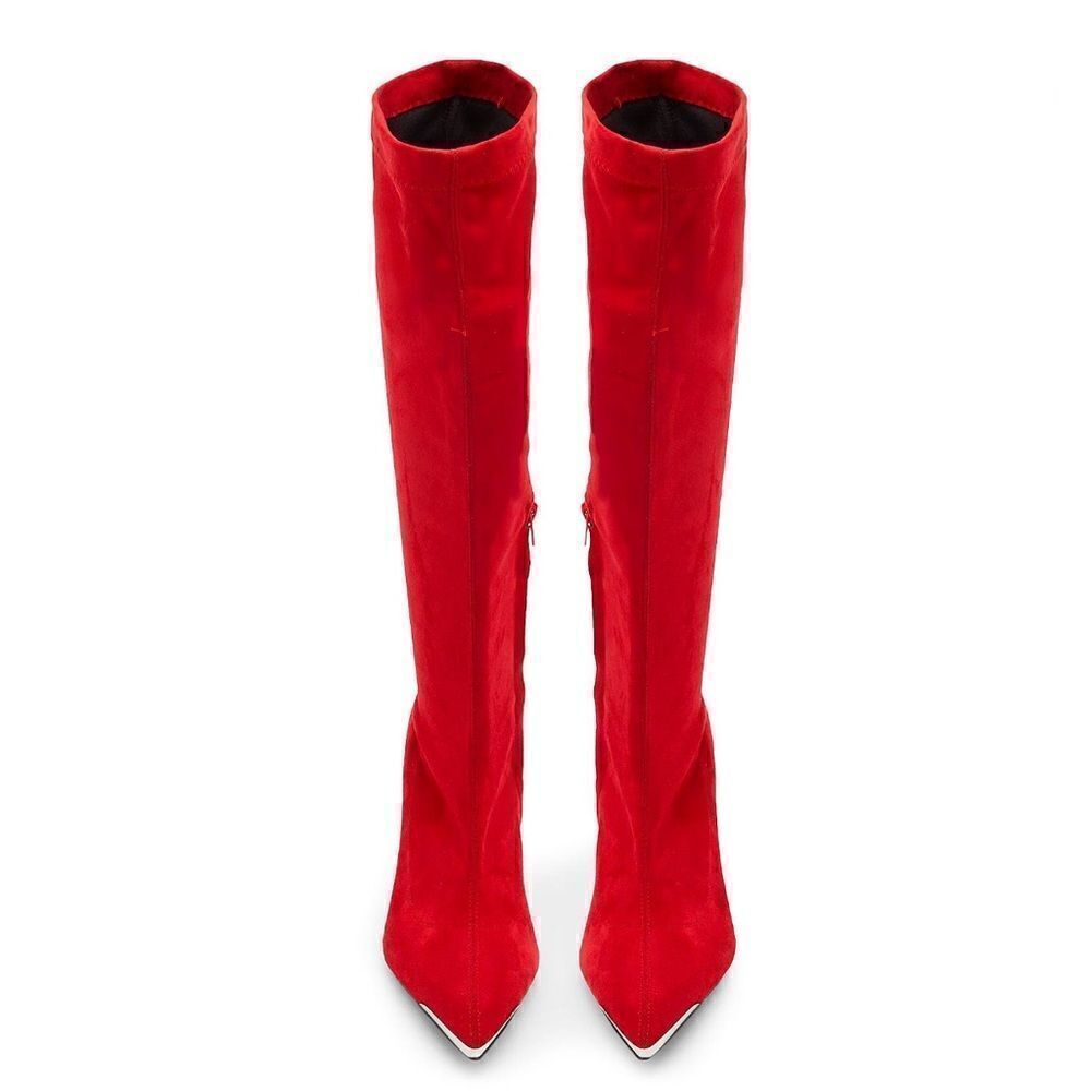 RED STRETCH BOOTS